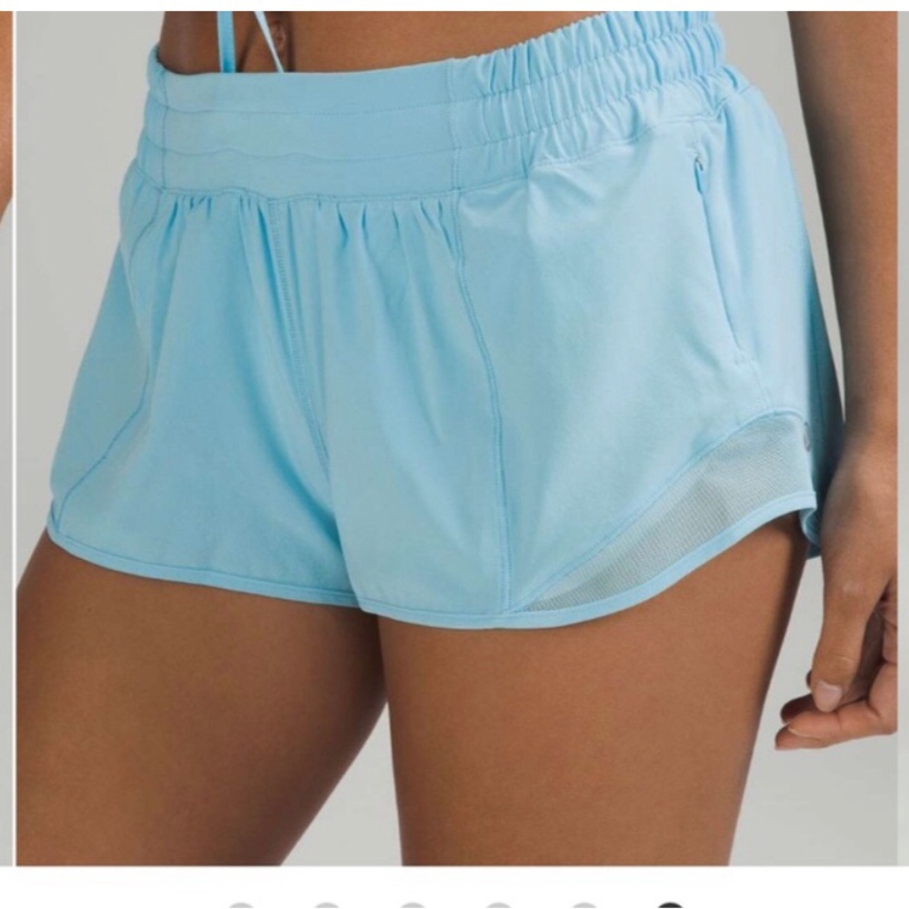 lululemon athletica Ice Blue Women's Athletic Shorts great conditions Size 6